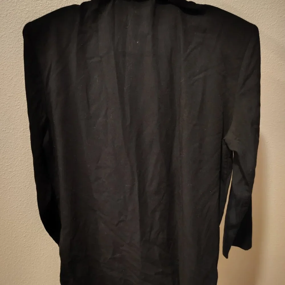 Bentley Women's Black Jacket Blazer Size Medium Polyester Rayon